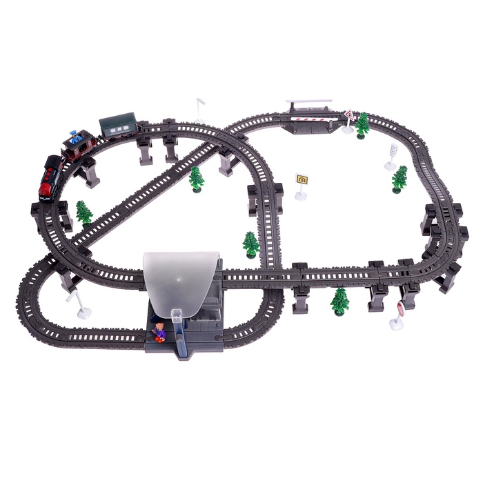 Железная дорога «Ретро», работает от батареек, световые и звуковые эффекты, детская Железная дорога «Ретро», работает от батареек, световые и звуковые эффекты, детская