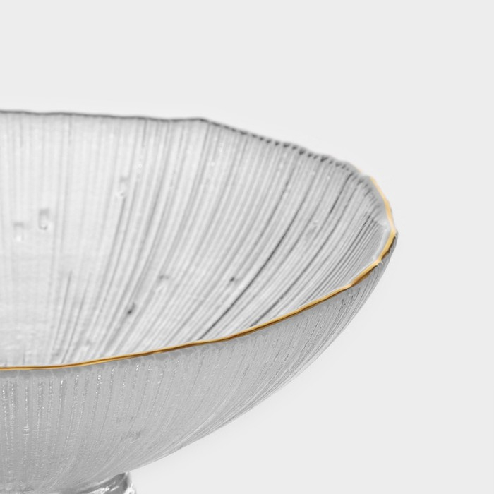 Ваза из стекла для фруктов «Фейверк», 350 мл, 15×7,5 см, цвет прозрачный Ваза из стекла для фруктов «Фейверк», 350 мл, 15×7,5 см, цвет прозрачный