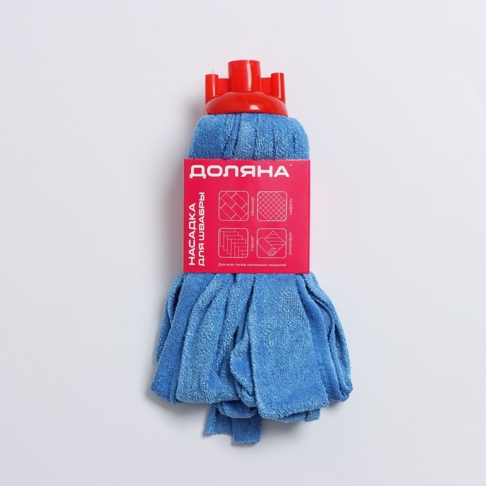Насадка для швабры ленточная Доляна, микрофибра, 28×7×7 см, цвет МИКС Насадка для швабры ленточная Доляна, микрофибра, 28×7×7 см, цвет МИКС