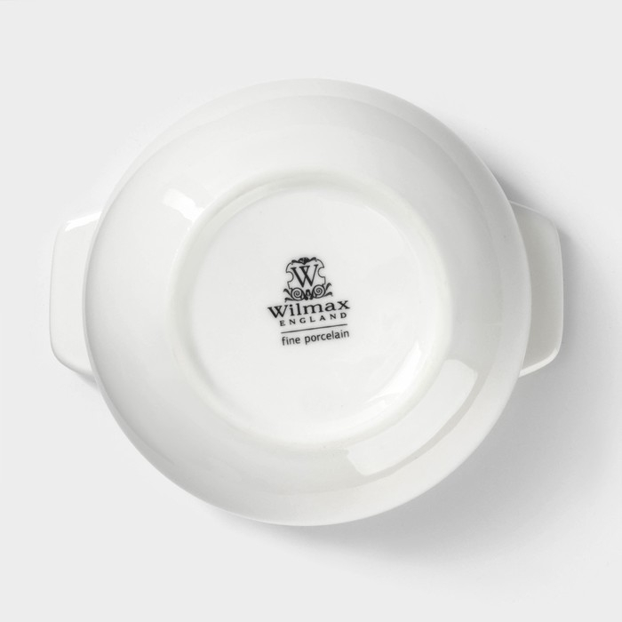 Горшок фарфоровый для запекания Wilmax, 350 мл, цвет белый