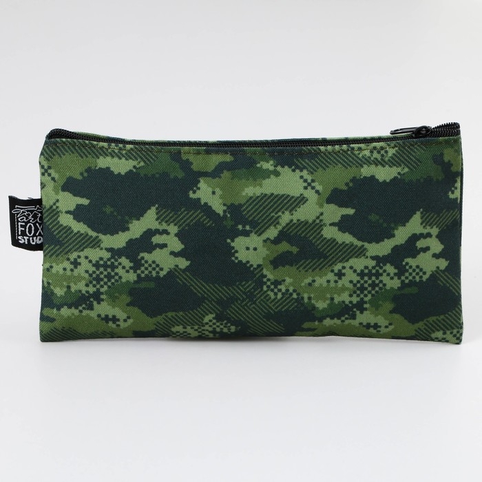 Пенал школьный текстильный «1 сентября: Камуфляж», 21 х 10 см Пенал школьный текстильный «1 сентября: Камуфляж», 21 х 10 см
