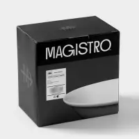 Тарелки глубокие Magistro Basic bistro, 450 мл, d=15.5 см, набор 6 шт., фарфор, белые