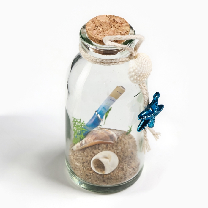 Сувенир в бутылке  Сувенир в бутылке "Ракушки" 11*5*5см, микс