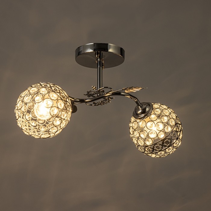 Люстра Люстра "Роксана" 2хЕ27 40Вт хром 48х26х27 см BayerLux