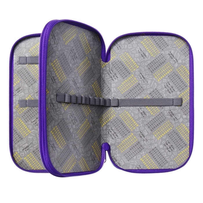 Пенал 2 секции, 125 х 205 х 40 мм, Calligrata 30П26/2  Пенал 2 секции, 125 х 205 х 40 мм, Calligrata 30П26/2 "Сиба", ламинированный картон