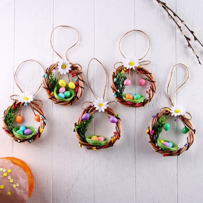 Декор «Пасхальный венок» МИКС Декор «Пасхальный венок» МИКС