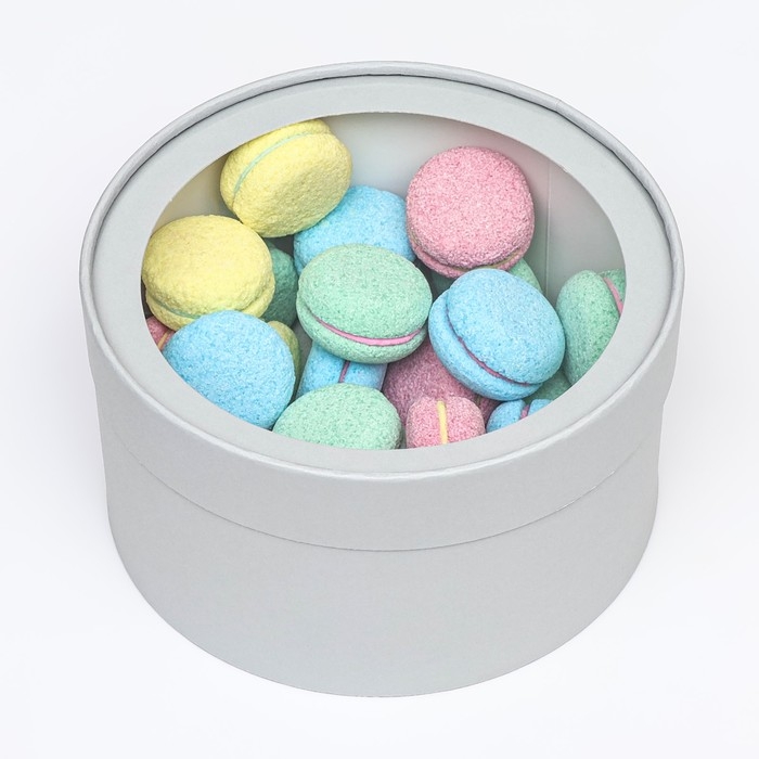 Подарочная коробка Подарочная коробка "Frilly" пепельно серый, завальцованная с окном, 21 х 11 см