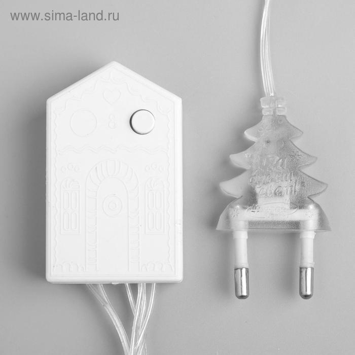 Гирлянда «Нить» 10 м, IP20, прозрачная нить, 100 LED, свечение белое, 8 режимов, 220 В