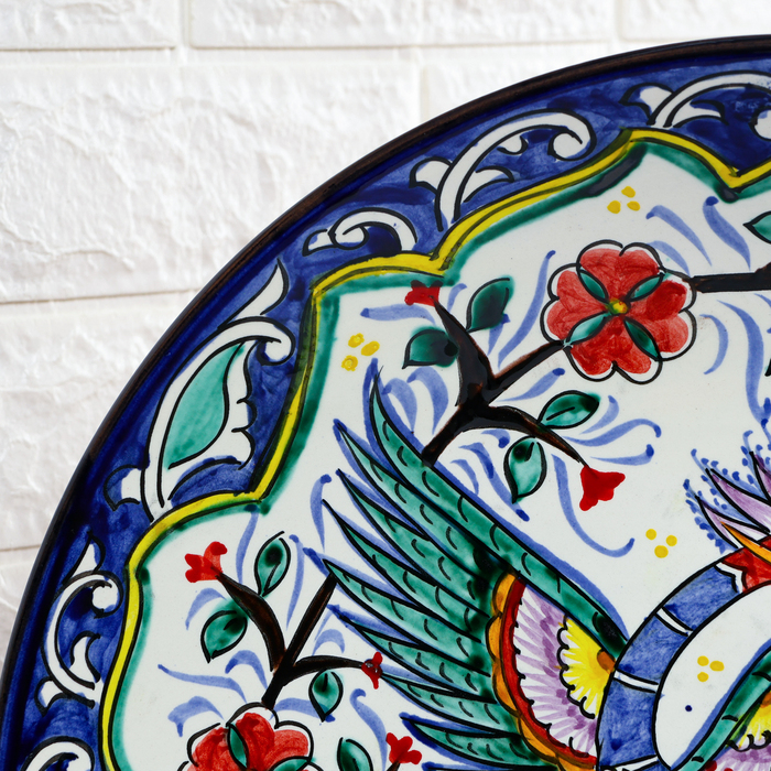 Ляган Риштанская Керамика  Ляган Риштанская Керамика "Жар-птица", 41 см