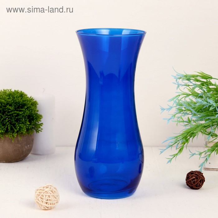 Ваза Ваза "Кобольт глянцевая " d-10,5, h-25.5см