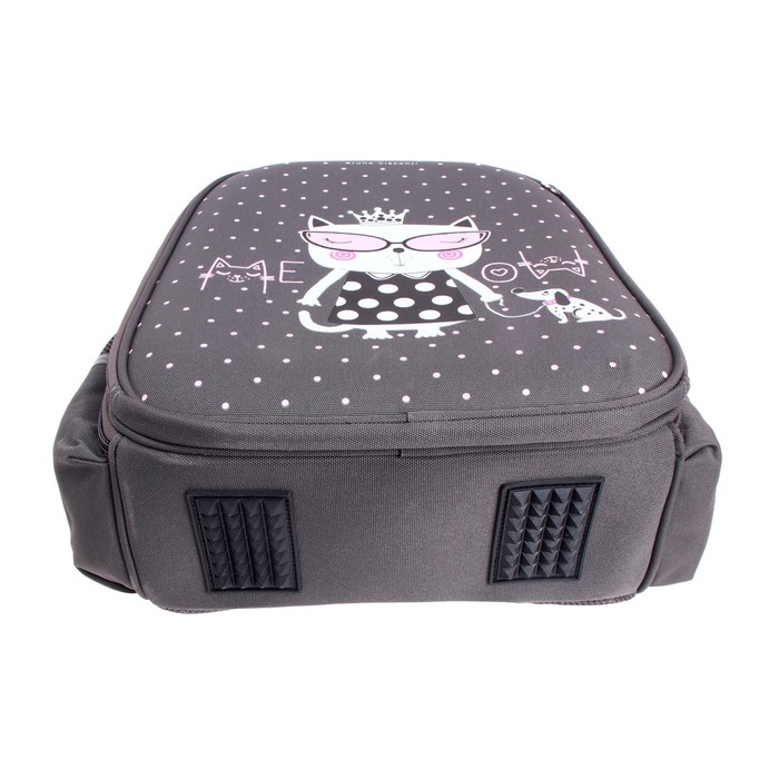 Рюкзак каркасный 36 х 28 х 17 см, + пенал, Bruno Visconti Рюкзак каркасный 36 х 28 х 17 см, + пенал, Bruno Visconti "Кошечка на прогулке"