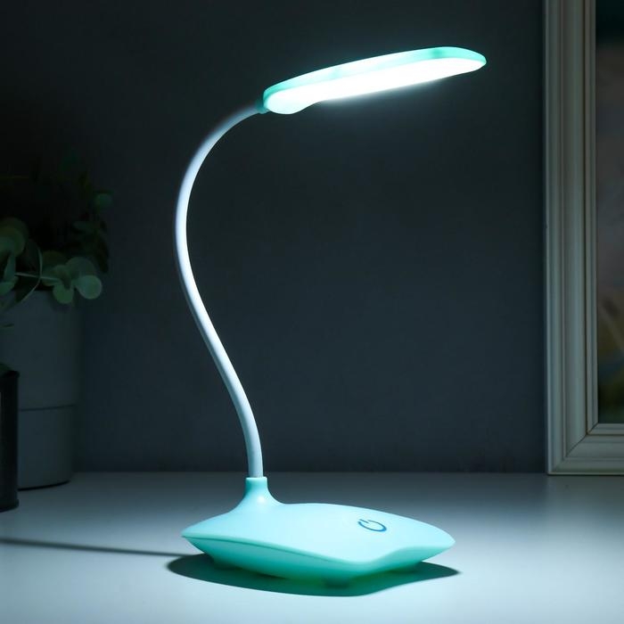 Лампа настольная Лампа настольная "Симпл" LED 5Вт USB МИКС 16х16х38 см RISALUX