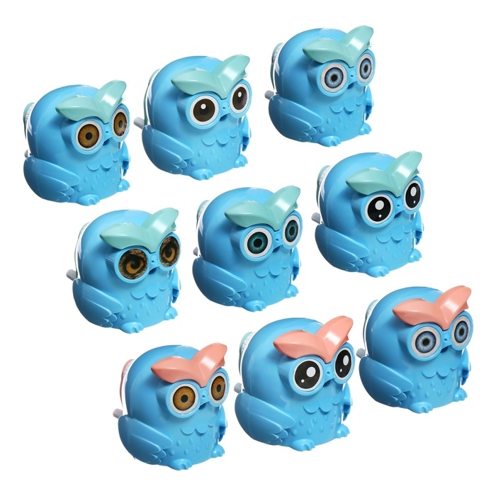 Точилка механическая с контейнером Сова Синяя Точилка механическая с контейнером Сова Синяя