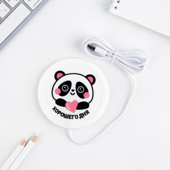 Подставка для кружки USB «Хорошего дня», 10 х 10 см. Подставка для кружки USB «Хорошего дня», 10 х 10 см.