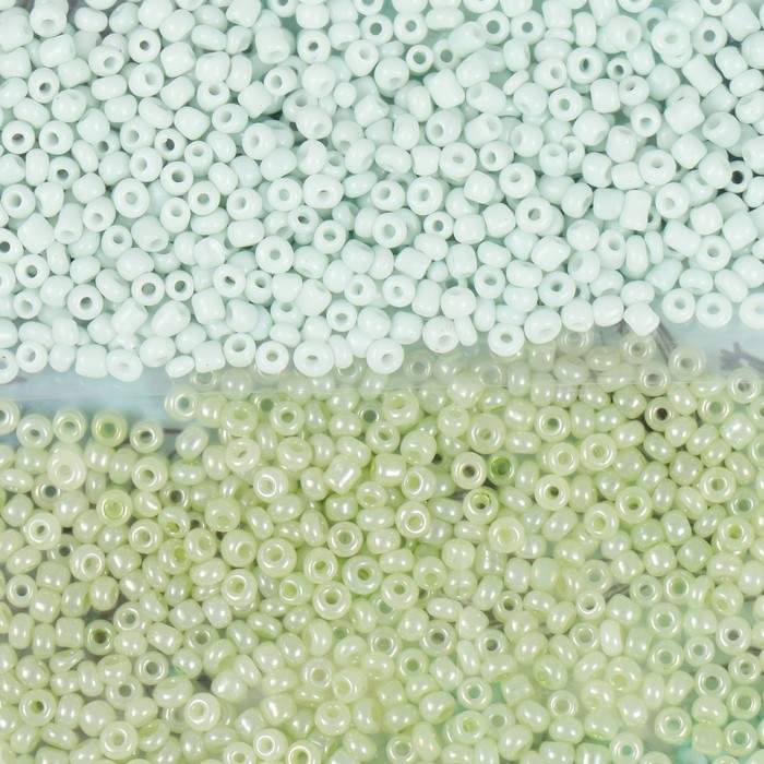 Бисер круглый 12/0  Бисер круглый 12/0 "Утро в саду" 5 цветов х 10 гр 20х8х0,7 см