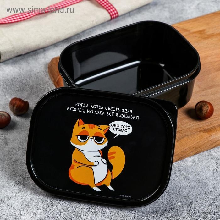 Ланч-бокс «Когда хотел съесть один кусочек», 500 мл Ланч-бокс «Когда хотел съесть один кусочек», 500 мл