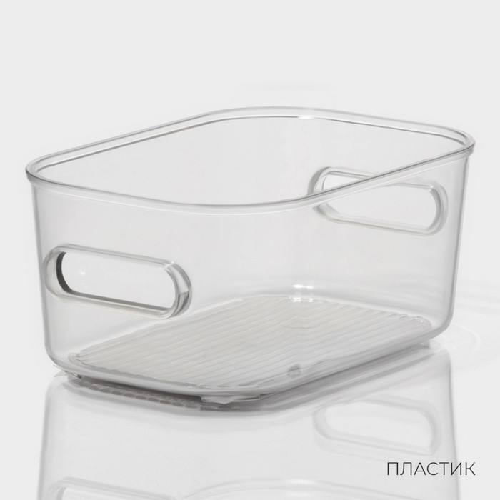 Контейнер для хранения LaDо́m, 14,5×9,5х6,3 см, цвет прозрачный Контейнер для хранения LaDо́m, 14,5×9,5х6,3 см, цвет прозрачный