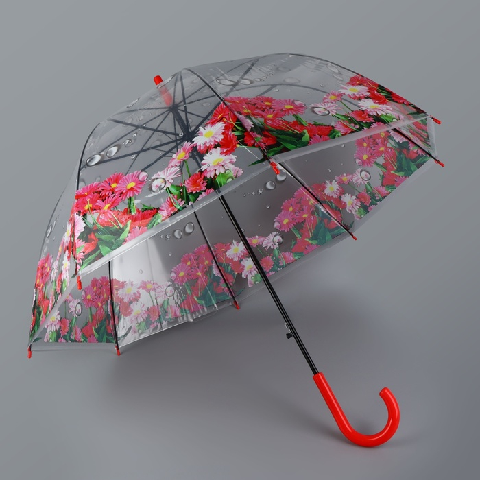 Зонт - трость полуавтоматический «Времена года», 8 спиц, R = 40/60 см, D = 120 см, цвет МИКС Зонт - трость полуавтоматический «Времена года», 8 спиц, R = 40/60 см, D = 120 см, цвет МИКС