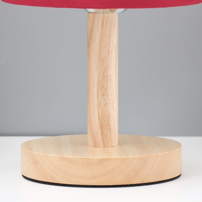 Настольная лампа Настольная лампа "Бордо" Е27 40Вт бордовый 14х14х30 см RISALUX