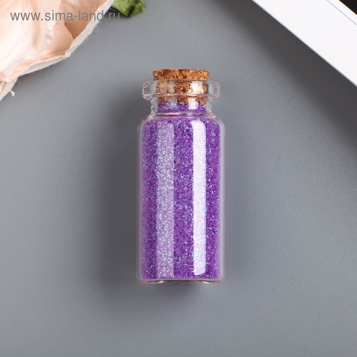 Глиттер в баночке с пробкой Глиттер в баночке с пробкой "Яркие хлопья" (набор 6 шт) МИКС 7 гр=1 бут. 13х5 см