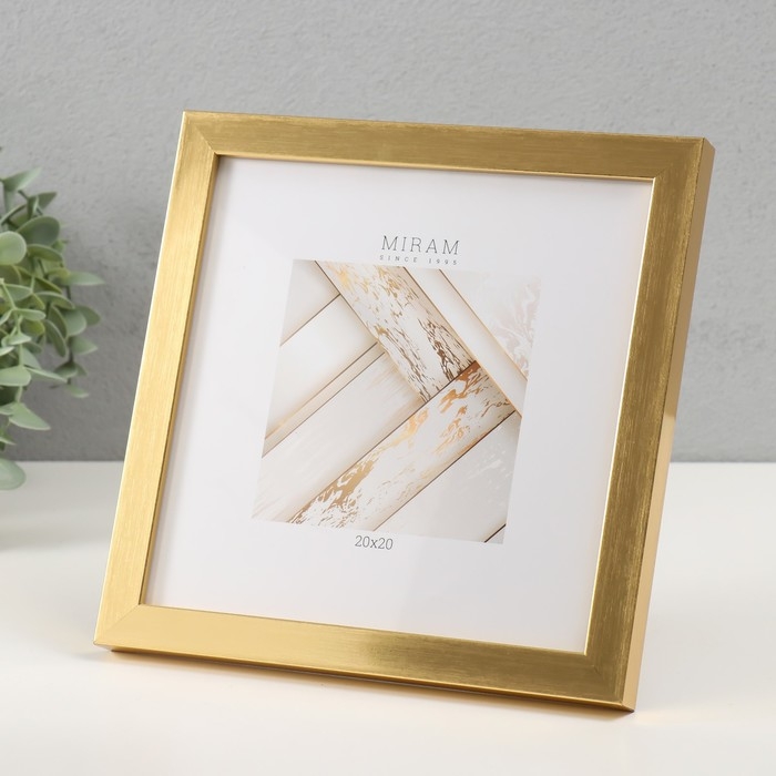 Фоторамка пластик Gallery 20х20 см, 641811 золото (пластиковый экран) Фоторамка пластик Gallery 20х20 см, 641811 золото (пластиковый экран)