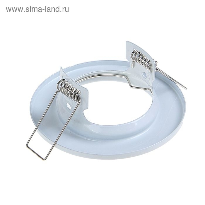 Светильник встраиваемый Ecola, GU5.3. DL90, MR16, 30x80 мм, плоский, белый Светильник встраиваемый Ecola, GU5.3. DL90, MR16, 30x80 мм, плоский, белый