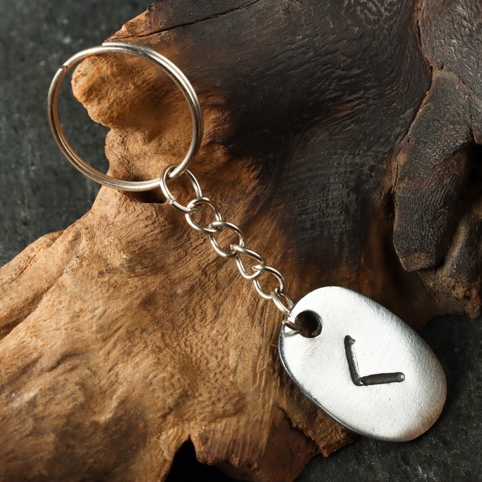 Амулет "Скандинавские Руны", руна КАНО, 21х29мм, металлический