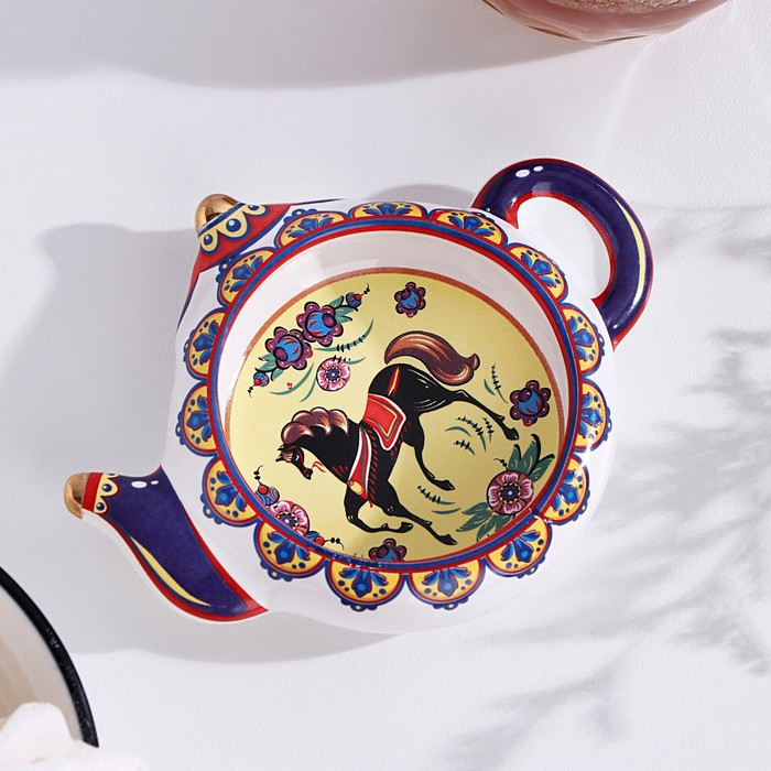 Подставка под чайный пакетик Подставка под чайный пакетик "Чайник с лошадью"