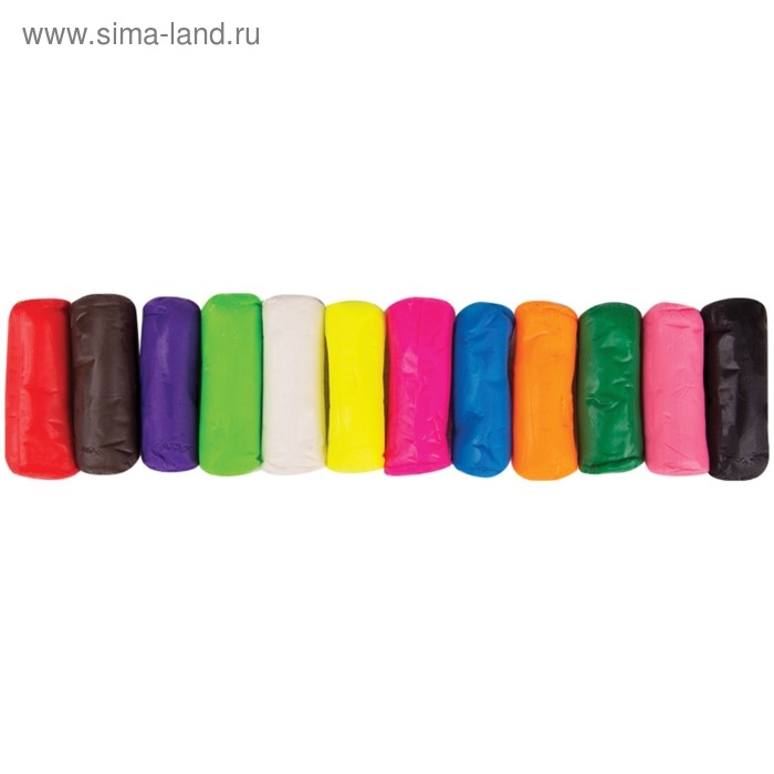 Тесто для лепки Мульти-Пульти  Тесто для лепки Мульти-Пульти "Енот в деревне", 12 цветов по 30 г, пластиковое ведро с крышкой