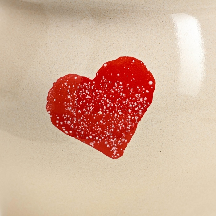 Горшок керамический для запекания №6, 0,65л / 12х12см, валентинка Горшок керамический для запекания №6, 0,65л / 12х12см, валентинка