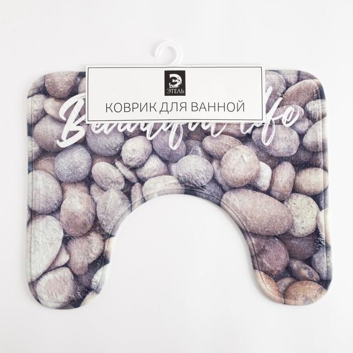Коврик для ванной Этель Коврик для ванной Этель "Beautiful life", 50х40 см, велюр