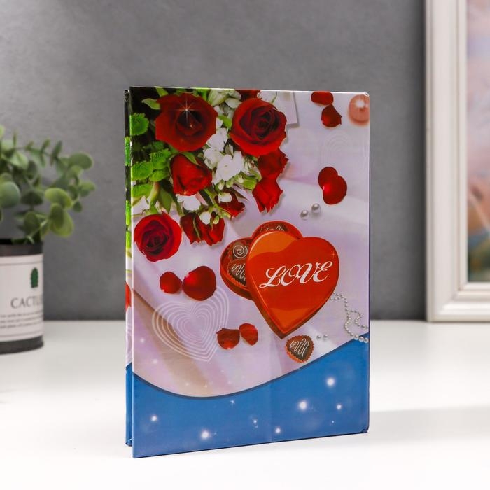 Фотоальбом 96фото 10х15 см  Фотоальбом 96фото 10х15 см "Золотая рамка" МИКС 16,5х12,5х4,5 см