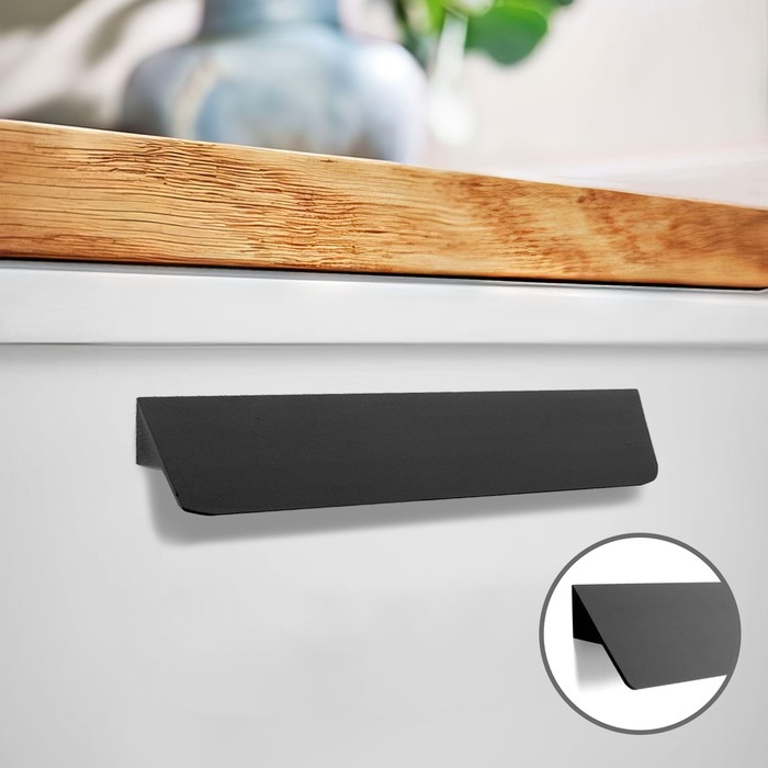 Ручка-скоба CAPPIO RSC031, м/о 128 мм, цвет черный Ручка-скоба CAPPIO RSC031, м/о 128 мм, цвет черный