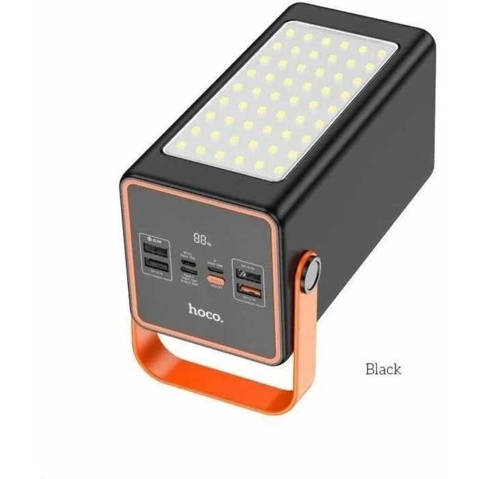 Внешний аккумулятор Hoco J107, 90000 мАч, 2USB/Type-C, 22.5W, 3 А, фонарик, чёрный Внешний аккумулятор Hoco J107, 90000 мАч, 2USB/Type-C, 22.5W, 3 А, фонарик, чёрный