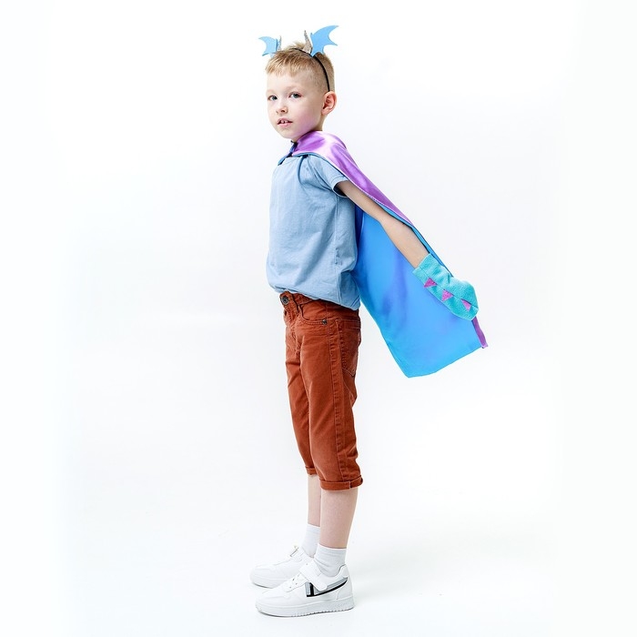 Карнавальный набор «Дракон воды», плащ и ободок Карнавальный набор «Дракон воды», плащ и ободок