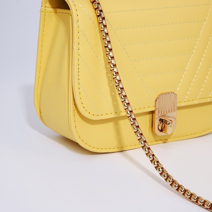 Сумка-мессенджер на клапане, цвет жёлтый Сумка-мессенджер на клапане, цвет жёлтый