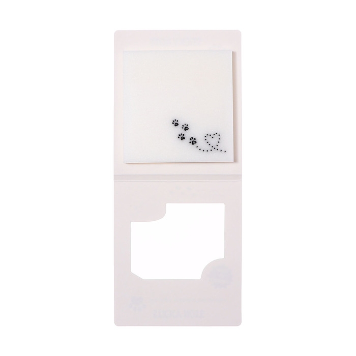 Блок с липким краем 75мм х 75мм 50л пластик прозрачные с блестками Лапки кошки Блок с липким краем 75мм х 75мм 50л пластик прозрачные с блестками Лапки кошки