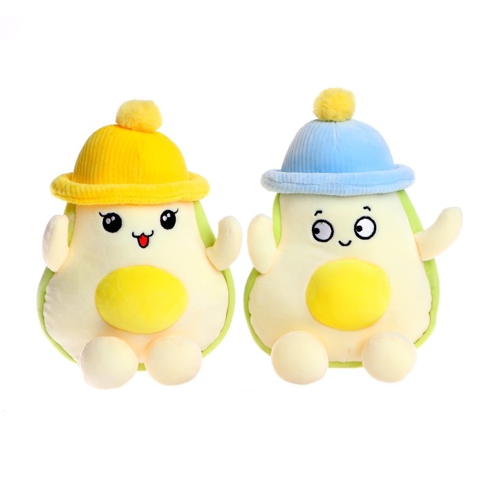 Мягкая игрушка «Авокадо в шапочке», 25 см, цвет МИКС Мягкая игрушка «Авокадо в шапочке», 25 см, цвет МИКС