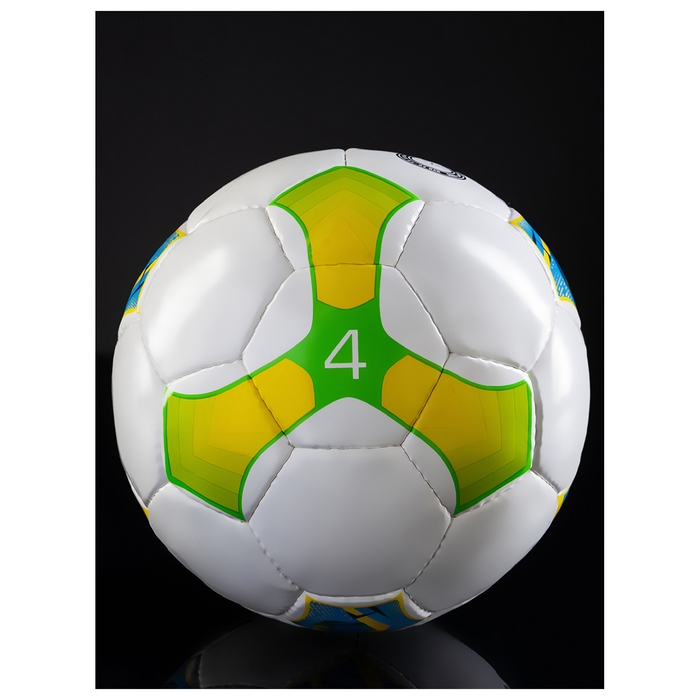 Футбольный мяч MINSA Junior, ручная сшивка, 32 панели, р. 4, PU
