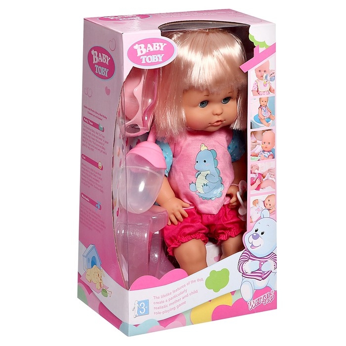 Пупс функциональный «Мой малыш» пьёт, писает, с аксессуарами Пупс функциональный «Мой малыш» пьёт, писает, с аксессуарами