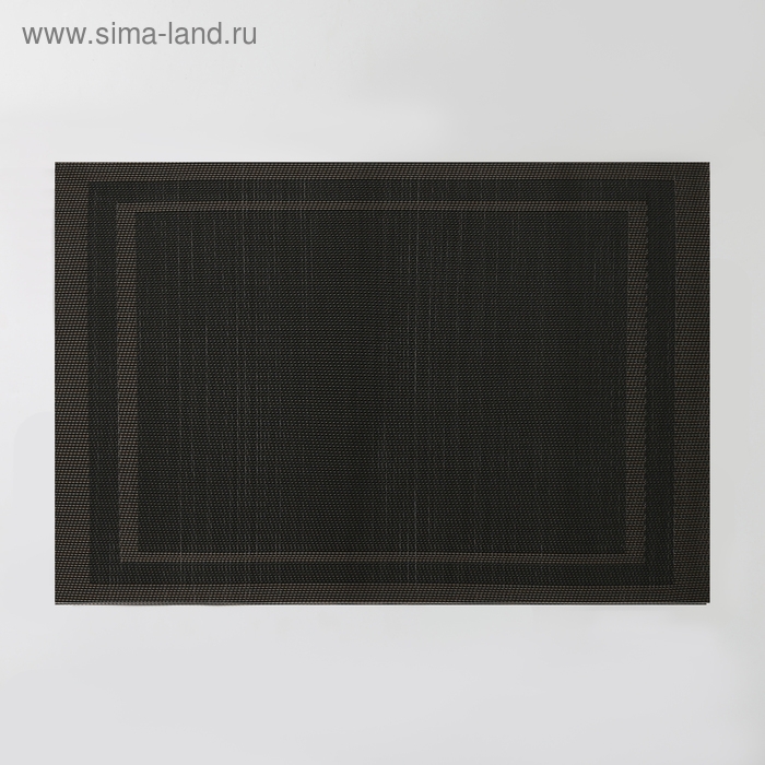 Салфетка сервировочная на стол Доляна «Окно», 45×30 см, цвет коричневый