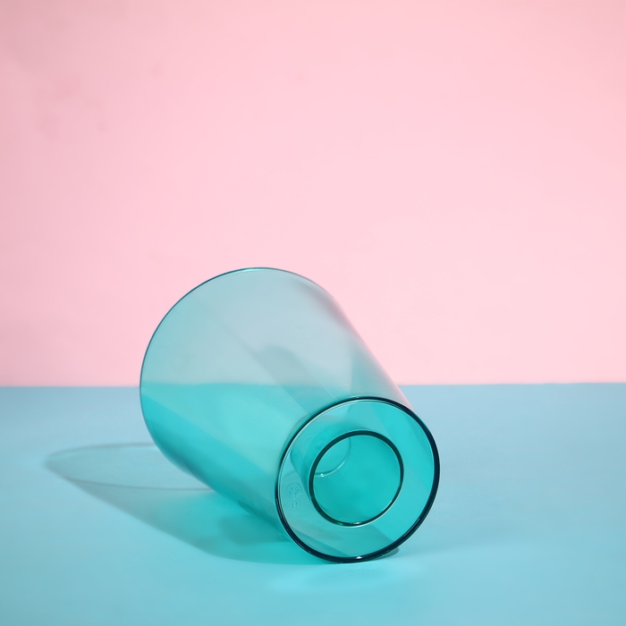 Горшок для орхидей, 1,2 л, 12,5 &times; 16,6 см, пластик, прозрачно-бирюзовый