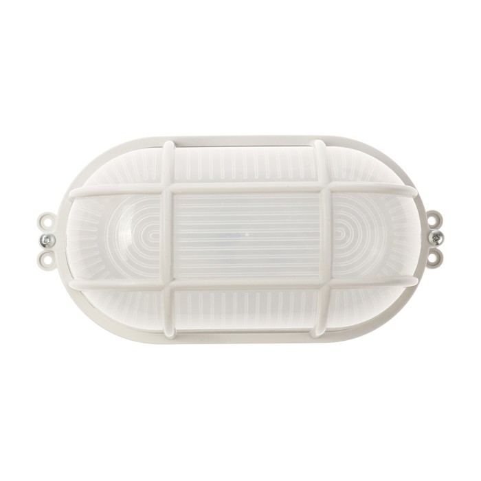 Светильник ЖКХ светодиодный, 6 Вт, IP54, 6500К, 220В, овал, пластик, белый Светильник ЖКХ светодиодный, 6 Вт, IP54, 6500К, 220В, овал, пластик, белый