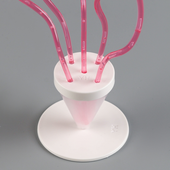 Набор «ВОЛНА», палочка+держатель+подставка, набор 5 шт., розовый Набор «ВОЛНА», палочка+держатель+подставка, набор 5 шт., розовый