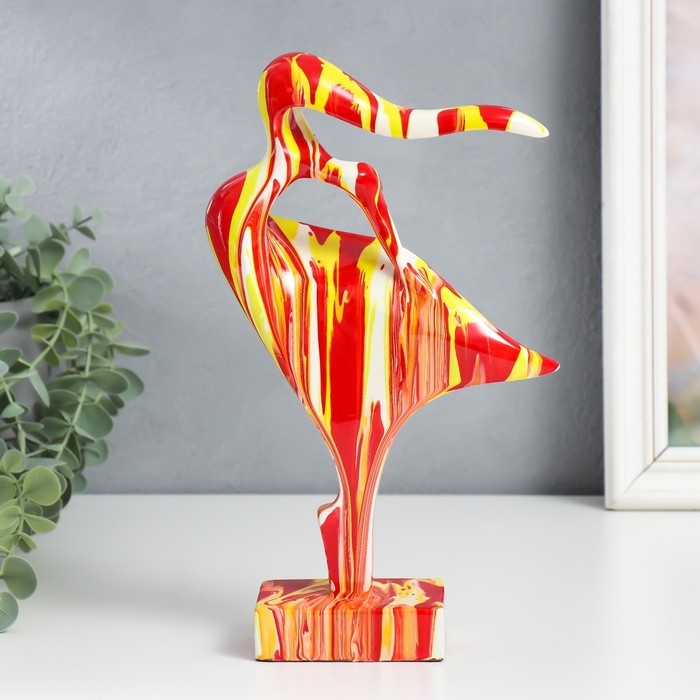 Сувенир полистоун  Сувенир полистоун "Абстракция. Силуэт девушки" разводы краски 6х16х27 см