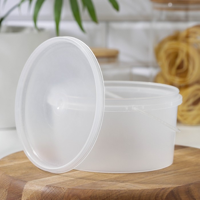 Банка для хранения продуктов с герметичной крышкой, 1 л, цвет прозрачный Банка для хранения продуктов с герметичной крышкой, 1 л, цвет прозрачный