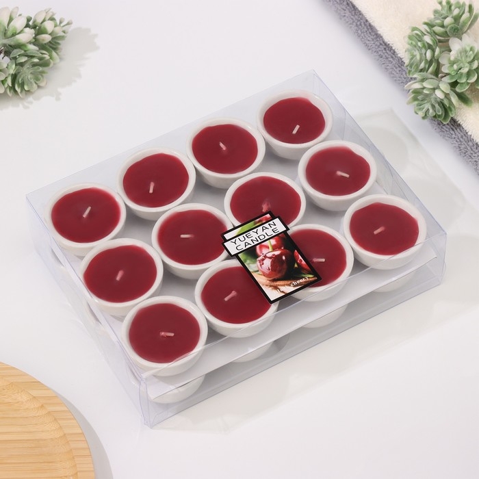 Набор свечей ароматических Набор свечей ароматических "Вишня", 24 шт, 5х2,8 см