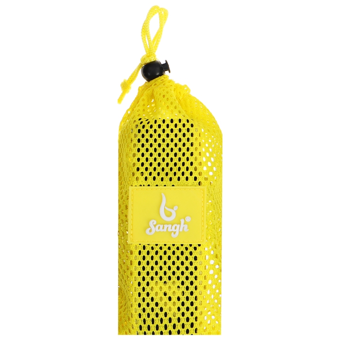 Эспандер-лента Sangh, эластичная, с захватами 90х4 см, цвет жёлтый Эспандер-лента Sangh, эластичная, с захватами 90х4 см, цвет жёлтый