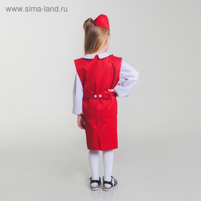 Карнавальный костюм  Карнавальный костюм "Стюардесса", рост 122-130 см, цвета МИКС