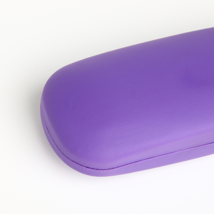 Футляр для очков на хлопушке, длина 16 см, цвет фиолетовый Футляр для очков на хлопушке, длина 16 см, цвет фиолетовый